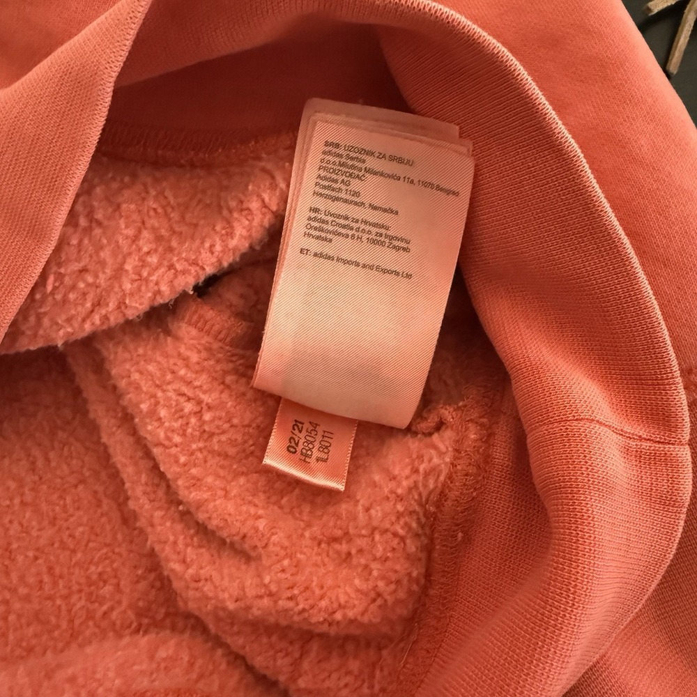 Adidas Unisex Coral‎ Small Pullover Sweatshirt Crewneck - Picture 7 of 9